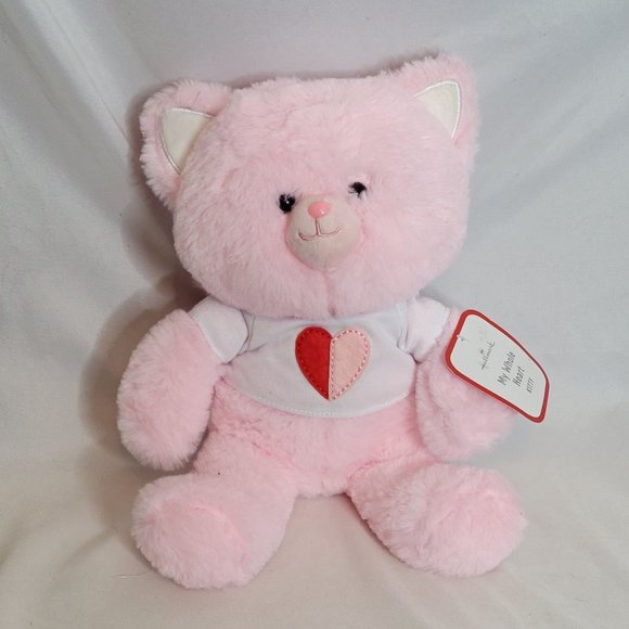 Hallmark My Whole Heart Kitty Pink Original Tag Storage Odor 10 Inch Plush - Picture 1 of 6